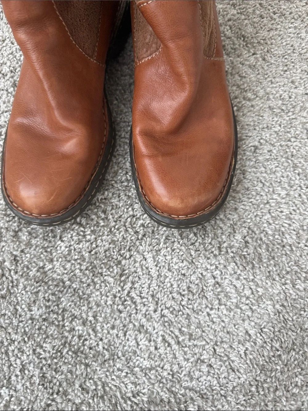 Born Tall Shearling-Trim Boots - Brown - Picture 8 of 9